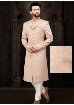Golden Pink Sherwani 